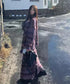 Striped Knit Dress & Cardigan